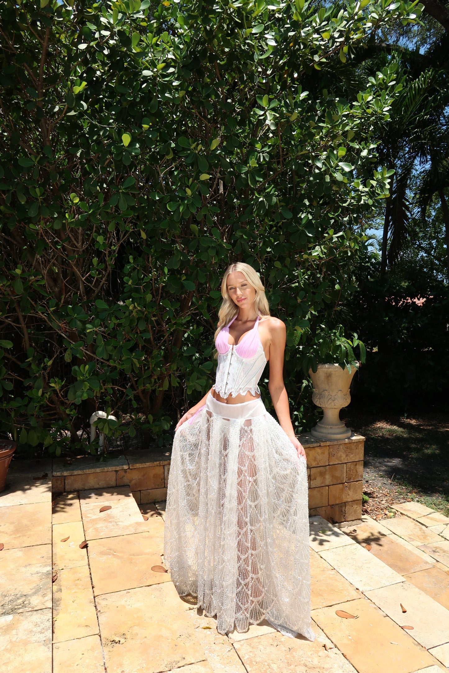 Pearl two piece gown