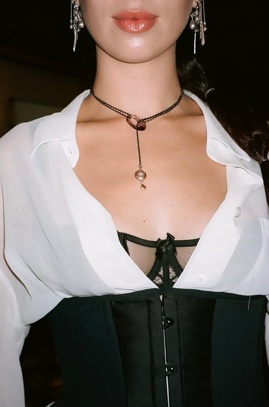 Helios crystal necklace