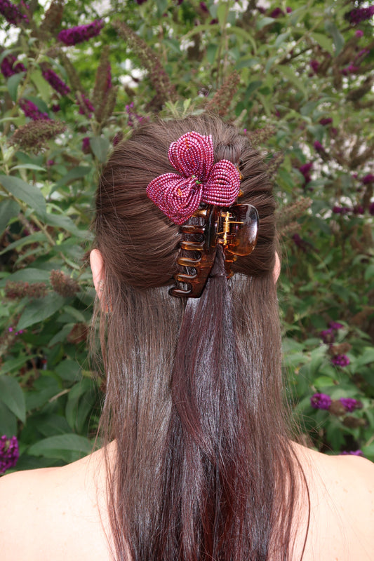 Rose claw clip