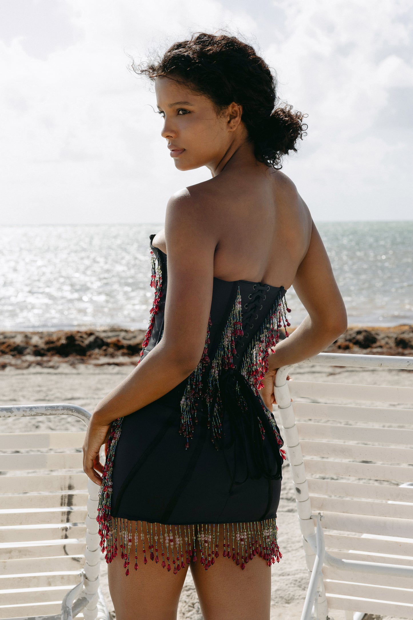 Jolie corset mini dress: BY RAY®