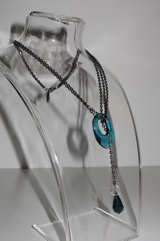Helios crystal necklace