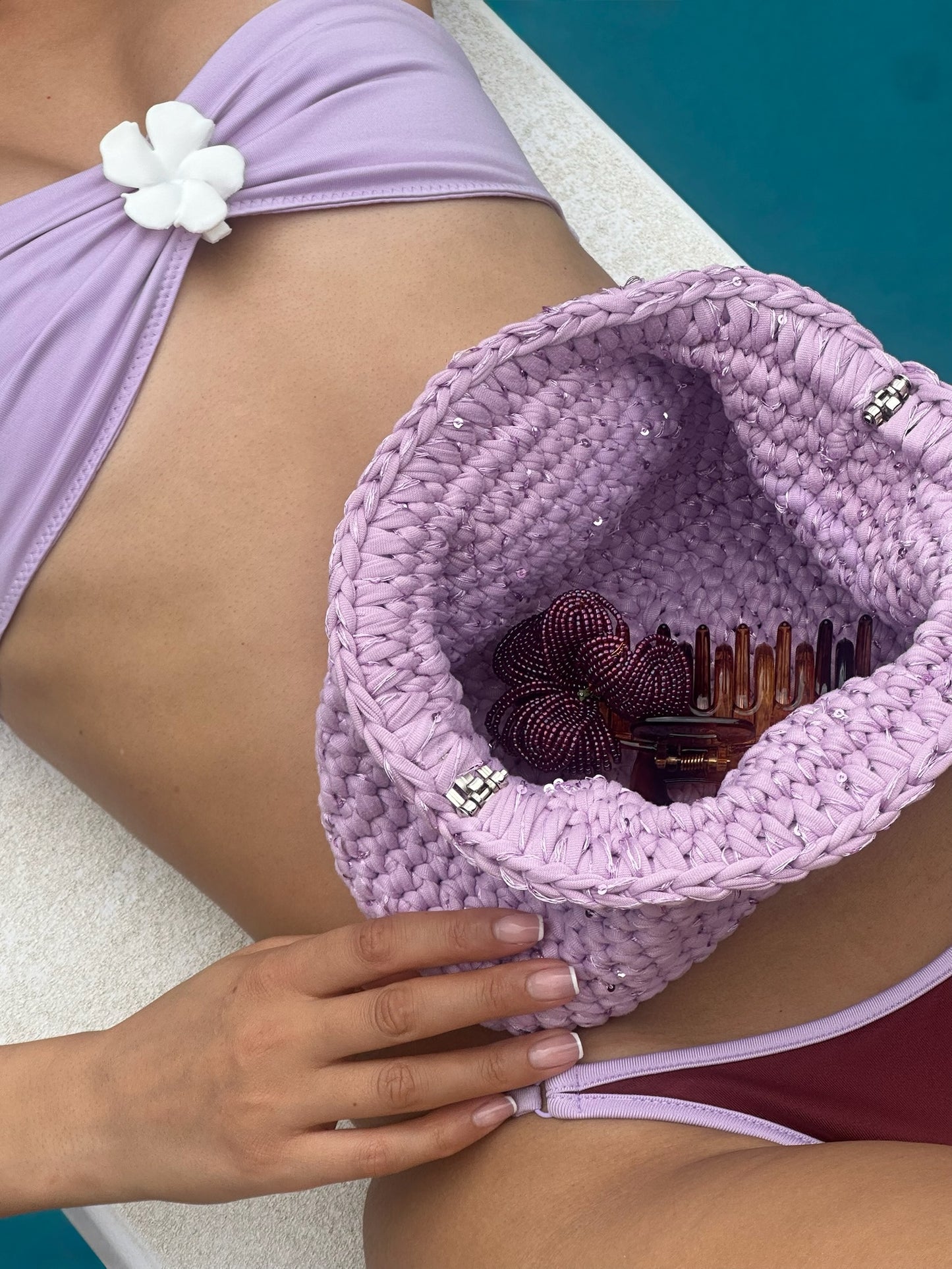 Crochet clutch