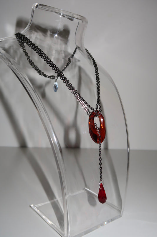 Helios crystal necklace