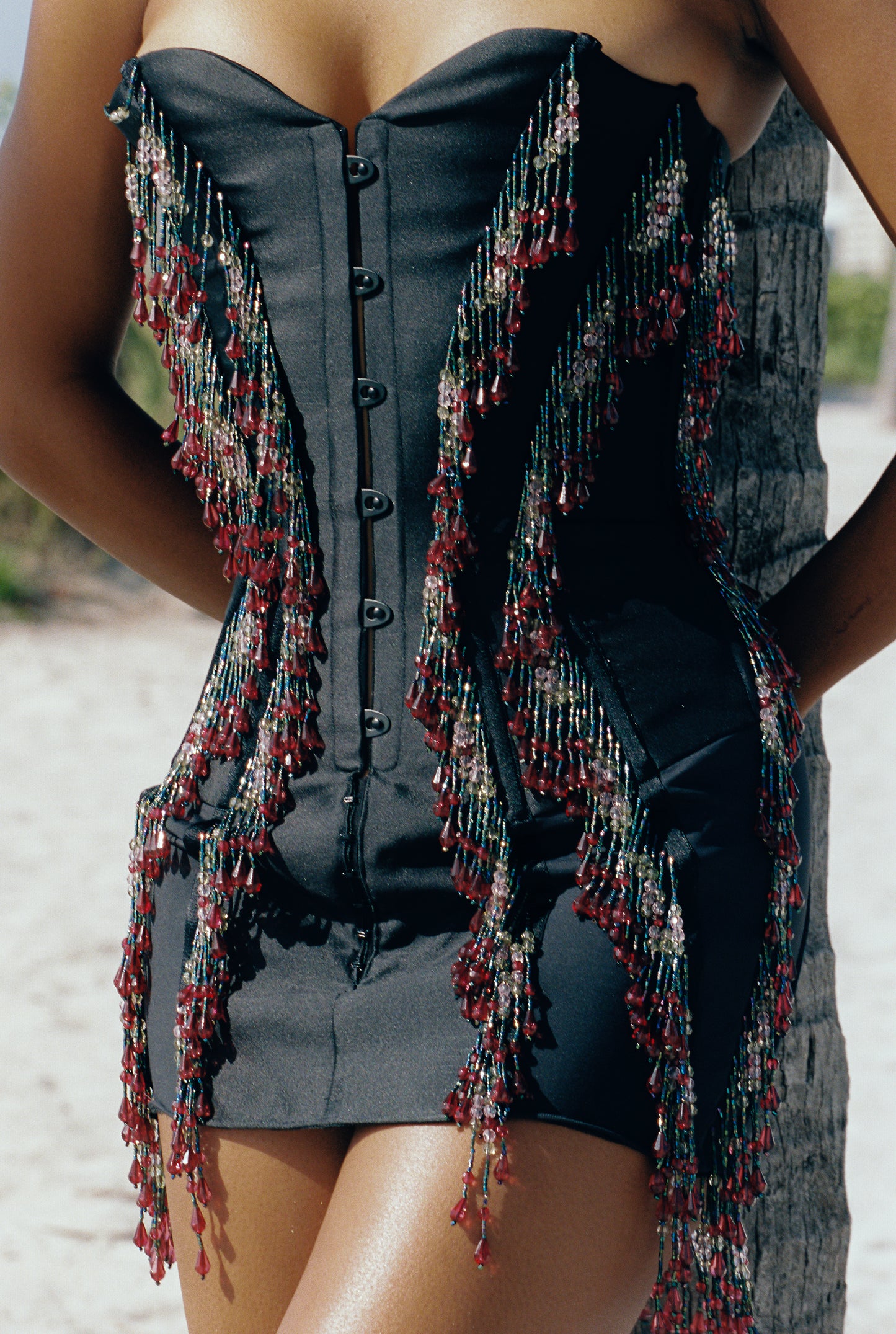 Jolie corset mini dress: BY RAY®