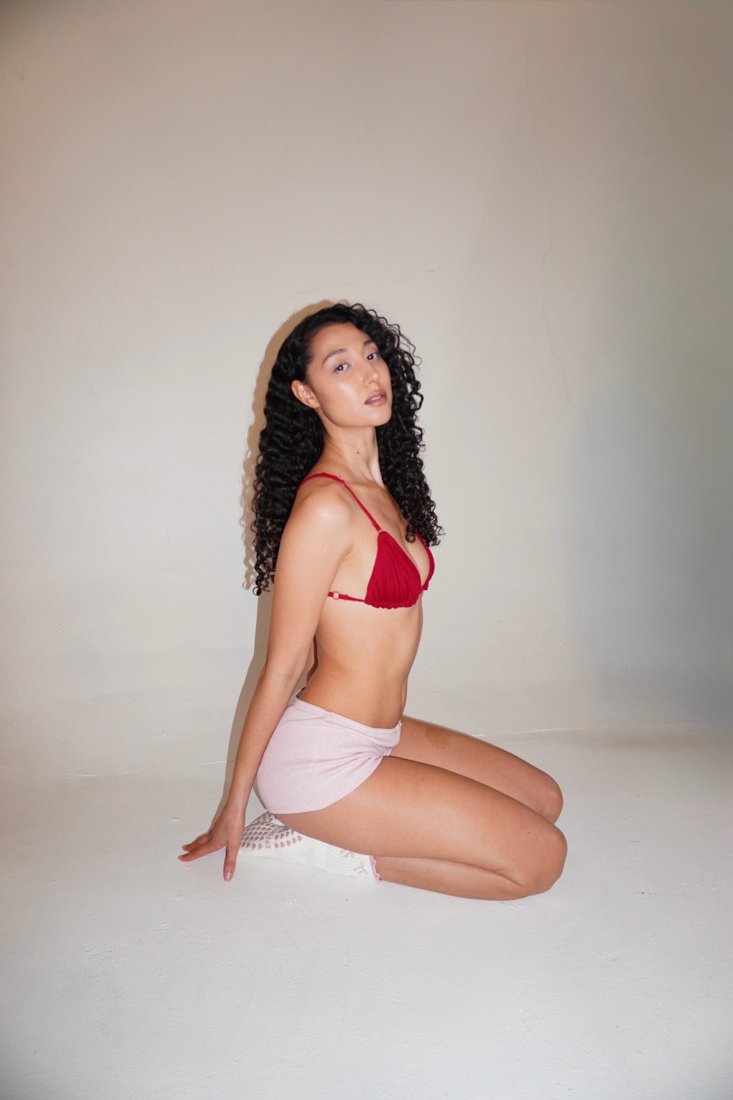 Pointelle booty short