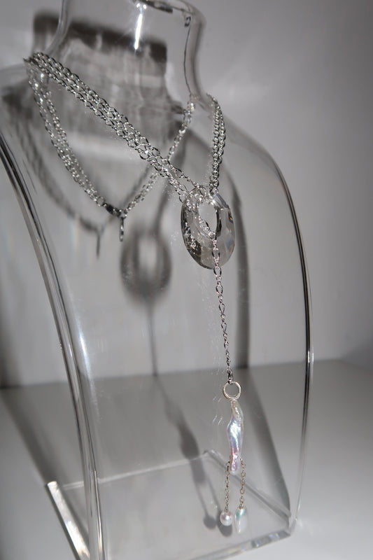 Helios crystal necklace