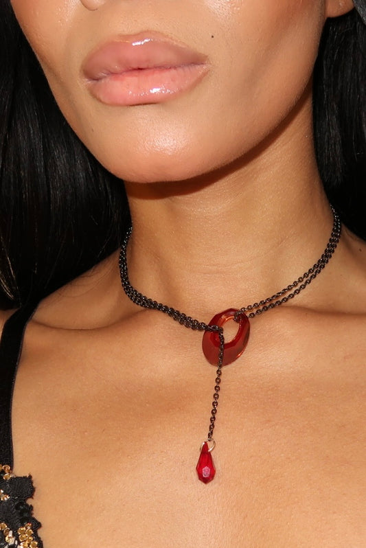 Helios crystal necklace